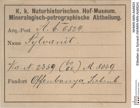 Etiketten zu Sylvanit (NHMW-MIN-Ab6824)